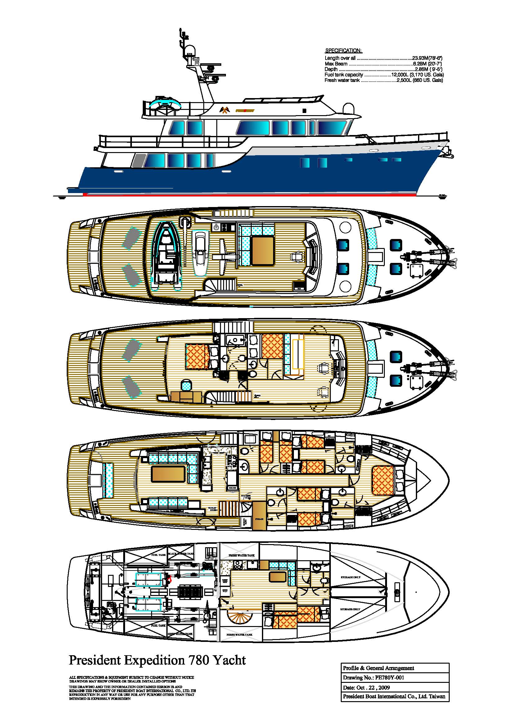 Yacht Deck Plans